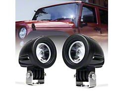 2-Inch Round LED Light Pods; Spot Beam (Universal; Some Adaptation May Be Required)