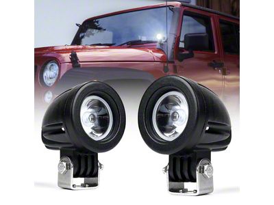 2-Inch Round LED Light Pods; Spot Beam (Universal; Some Adaptation May Be Required)