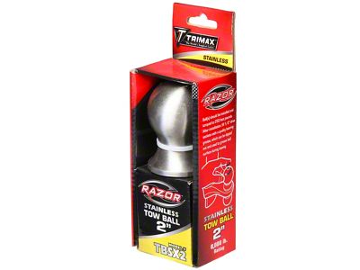2-Inch Single Tow Ball; Stainless Steel
