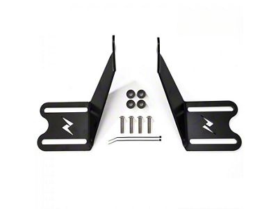 20 to 24-Inch LED Light Bar Hood Mounting Brackets (07-18 Jeep Wrangler JK)