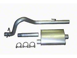 2.50-Inch Aluminized Cat-Back Exhaust System with Standard Turbo Muffler (97-00 4.0L Jeep Wrangler TJ w/o OE Flange at Cat)