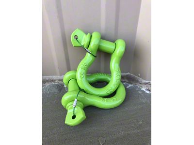 3/4-Inch D-Ring Shackles; Gecko