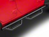 3-Inch Nerf Drop Side Step Bars; Black (18-25 Jeep Wrangler JL 4-Door)