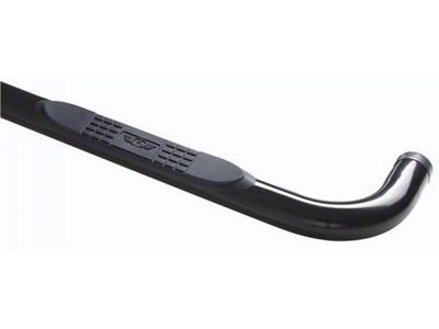 3-Inch Tubular Side Step Bars; Textured Black (07-18 Jeep Wrangler JK 2-Door)