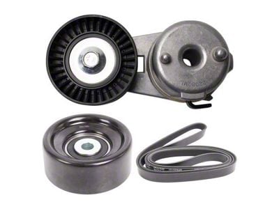 3-Piece Serpentine Belt Drive Component Kit (00-06 4.0L Jeep Wrangler TJ w/ A/C)