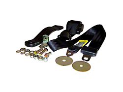 3-Point Front Seat Belt; Black (82-95 Jeep CJ5, CJ7 & Wrangler YJ)