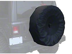 33 to 35-Inch Spare Tire Cover; Black (18-25 Jeep Wrangler JL)