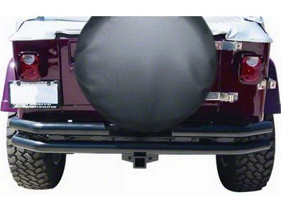 33 to 35-Inch Spare Tire Cover; Black Diamond (66-18 Jeep CJ5, CJ7, Wrangler YJ, TJ & JK)