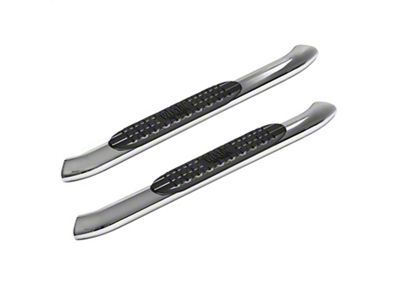 Pro Traxx 4-Inch Oval Side Step Bars; Black (18-25 Jeep Wrangler JL 2-Door)