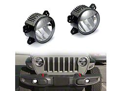 4-Inch LED Fog Lights with Reflectors (18-26 Jeep Wrangler JL w/ Factory Plastic Bumper)