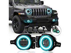 4-Inch RGBW LED Fog Lights (18-26 Jeep Wrangler JL w/ Factory Plastic Bumper)