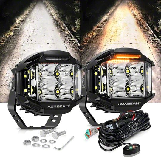 Auxbeam Jeep Wrangler XP-ULTRA Series 3-Inch LED Pod Lights Auxbeam Jeep Wrangler XP-ULTRA Series 3-Inch LED Pod Lights