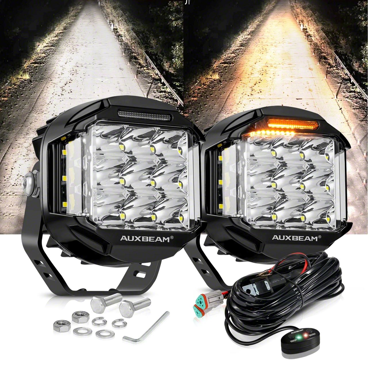 Auxbeam Jeep Wrangler XP-ULTRA Series 3-Inch 6-Mode LED