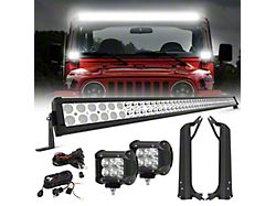 50-Inch LED Light Bar and LED Ditch Lights with Mounting Brackets (97-06 Jeep Wrangler TJ)
