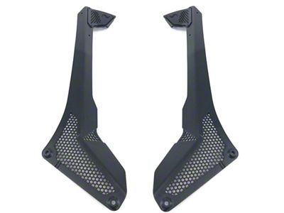 Go Rhino 50-Inch Light Bar Windshield Mounting Bracket; Textured Black (18-25 Jeep Wrangler JL, Excluding 4xe)