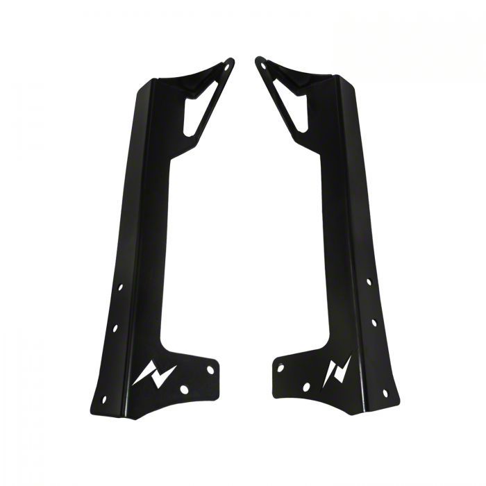 50+2 LED Light Bar Windshield Mounting Brackets For Jeep Wrangler JK 2007-2017 | GalaxyMotoInc