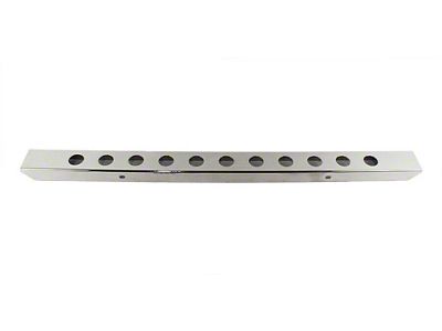 54-Inch Front Bumper with Holes; Polished (66-86 Jeep CJ5 & CJ7)