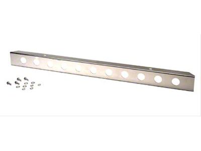 54-Inch Front Bumper with Holes; Polished (87-95 Jeep Wrangler YJ)