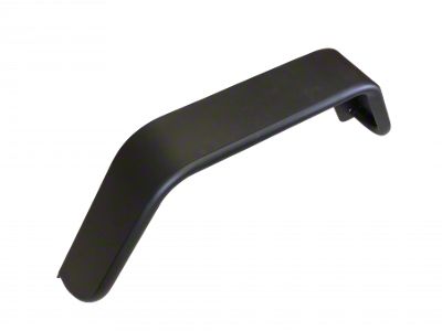 6-1/2-Inch Wide Rear Tube Fender Flares; Black (07-18 Jeep Wrangler JK)