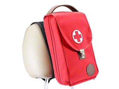 6-Inch First Aid Grab and Go Bag; Red (07-25 Jeep Wrangler JK & JL)