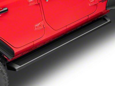 6-Inch iRunning Boards; Black (18-25 Jeep Wrangler JL 4-Door)