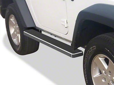6-Inch iStep Running Boards; Hairline Silver (07-18 Jeep Wrangler JK 2-Door)