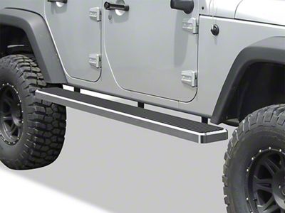 6-Inch iStep Running Boards; Hairline Silver (07-18 Jeep Wrangler JK 4-Door)
