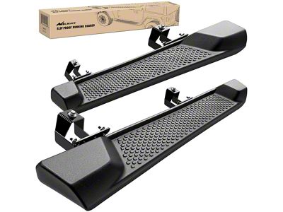 6-Inch Nerf Side Step Bars; Black (18-25 Jeep Wrangler JL 2-Door)