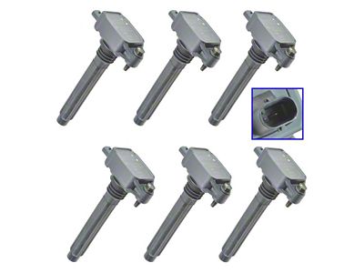6-Piece Ignition Coil Set (12-18 3.6L Jeep Wrangler JK)