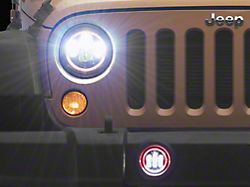 7-Inch Aura Series RGB Halo LED Headlights and Fog Lights; Black Housing; Clear Lens (97-18 Jeep Wrangler TJ & JK)