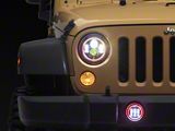 7-Inch Halo LED Headlights and Fog Lights with RGB; Black Housing; Clear Lens (07-18 Jeep Wrangler JK)