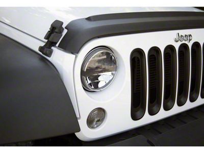 7-Inch LED Headlights with Antiflickers; Chrome Housing; Clear Lens (97-18 Jeep Wrangler TJ & JK)