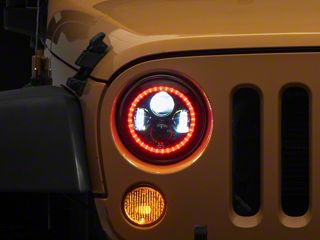 Faro LED Redondo De 7 Pulgadas DRL Halo Angel Eye Luz De