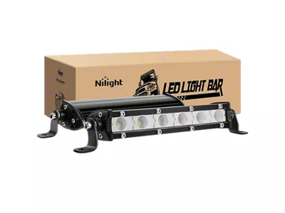 7-Inch Ultra-Slim Single Row LED Light Bars; Flood/Spot Combo (Universal; Some Adaptation May Be Required)