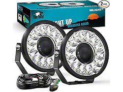 7-Inch White LED Off-Road Driving Lights with DRL; Spot Beam (Universal; Some Adaptation May Be Required)