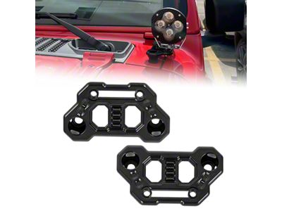 A-Pillar Off-Road Single Light Mounting Brackets (18-26 Jeep Wrangler JL)