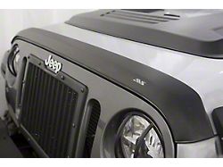 Aeroskin Hood Protector; Matte Black (07-18 Jeep Wrangler JK)
