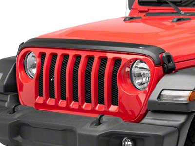 Aeroskin Hood Protector; Matte Black (18-25 Jeep Wrangler JL)