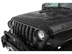 Aeroskin II Hood Protector; Textured Black (18-26 Jeep Wrangler JL, Excluding Rubicon 392)