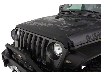 Aeroskin II Hood Protector; Textured Black (18-26 Jeep Wrangler JL, Excluding Rubicon 392)