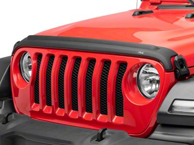 Aeroskin II Hood Protector; Textured Black (18-25 Jeep Wrangler JL, Excluding Rubicon 392)
