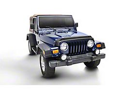 Aeroskin LightShield Hood Protector; Black (97-06 Jeep Wrangler TJ)