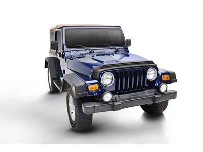 Aeroskin LightShield Hood Protector; Black (97-06 Jeep Wrangler TJ)
