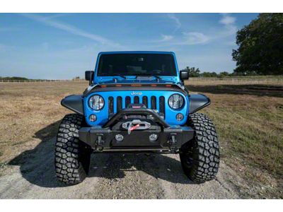 Aeroskin LightShield Pro Hood Protector; Black (07-18 Jeep Wrangler JK)