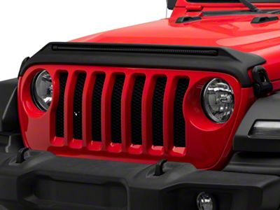 Aeroskin LightShield Pro Hood Protector; Black (18-25 Jeep Wrangler JL)