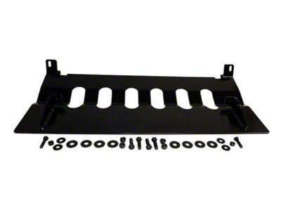 Aftermarket Front Bumper Skid Plate; Semi-Gloss Black (10-18 Jeep Wrangler JK)