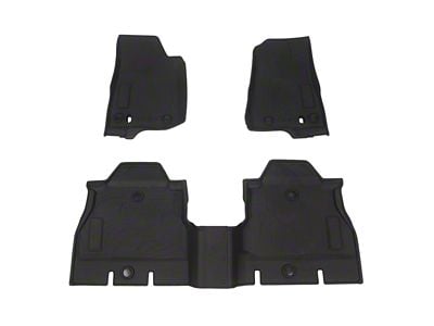 All-Weather Slush Front and Rear Floor Mats; Black (18-25 Jeep Wrangler JL 4-Door, Excluding 4xe)