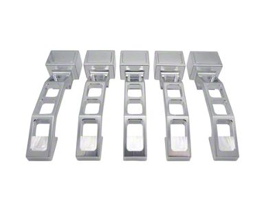 Royal Hooks Aluminum Door Handles; Raw (07-18 Jeep Wrangler JK 4-Door)