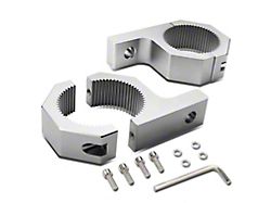 Aluminum Fog Light Brackets; Silver (Universal; Some Adaptation May Be Required)