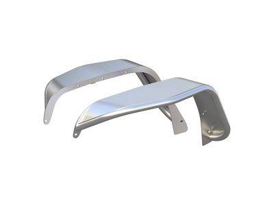 Aluminum Front Fender Flares; Raw (07-18 Jeep Wrangler JK)